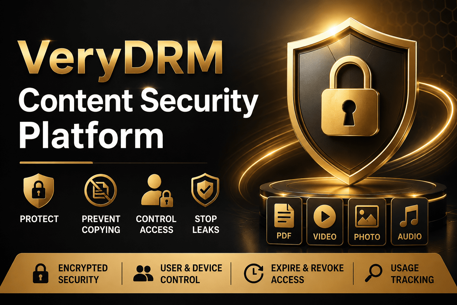 VeryDRM Content Security Platform | Enterprise Content Protection, PDF DRM, Video DRM & Secure Document Sharing