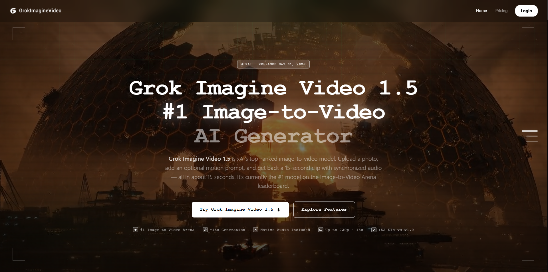 Grok Imagine Video 1.5 AI Video Generator | Try Image-to-Video